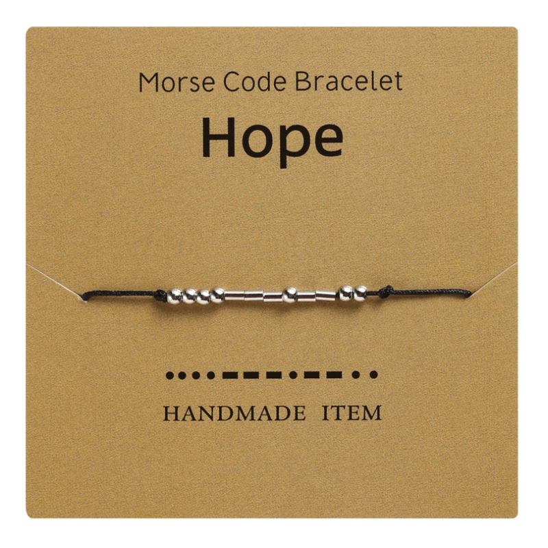 Funny Morse Code Couple Bracelet