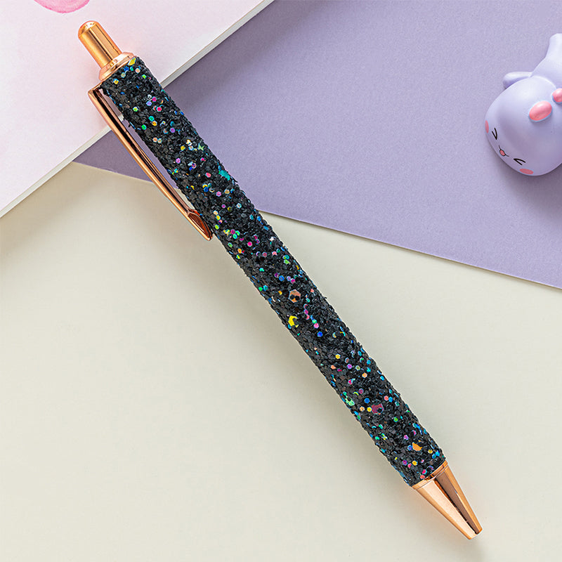 PU Leather Sequin Press Pen