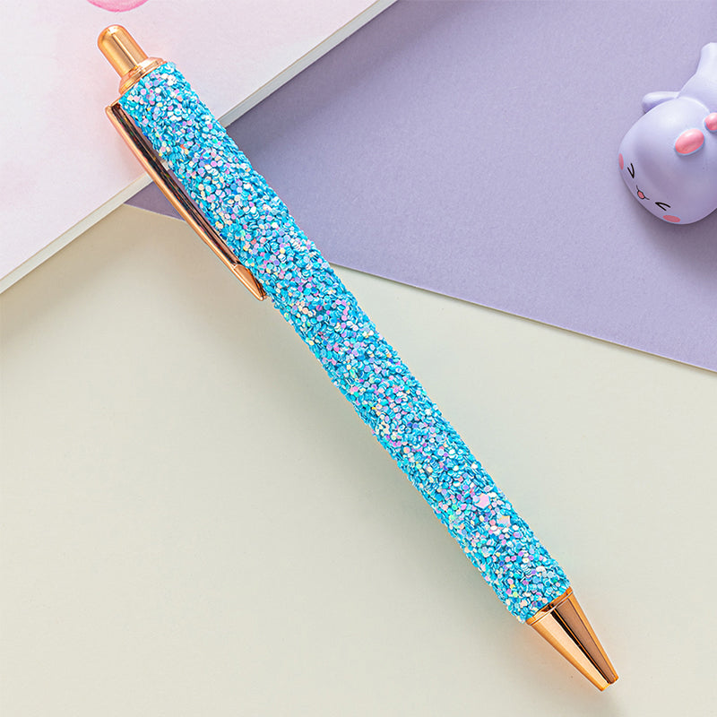 PU Leather Sequin Press Pen