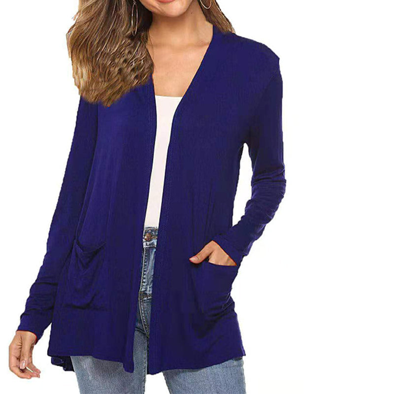 Women's Casual Lightweight Open Front Long Sleeve Cardigans