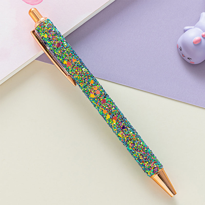 PU Leather Sequin Press Pen