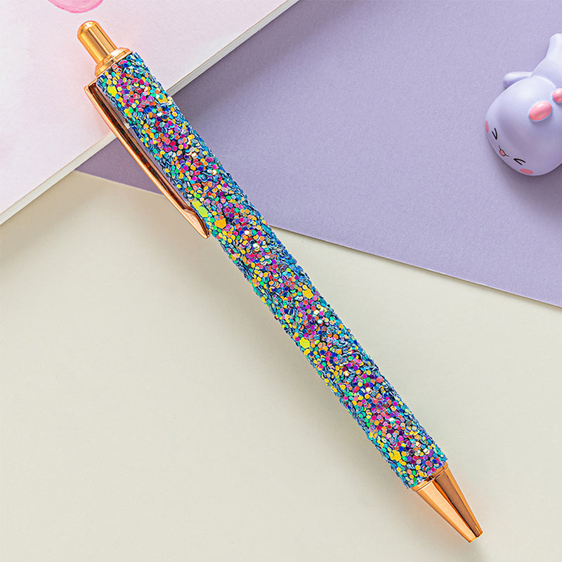 PU Leather Sequin Press Pen