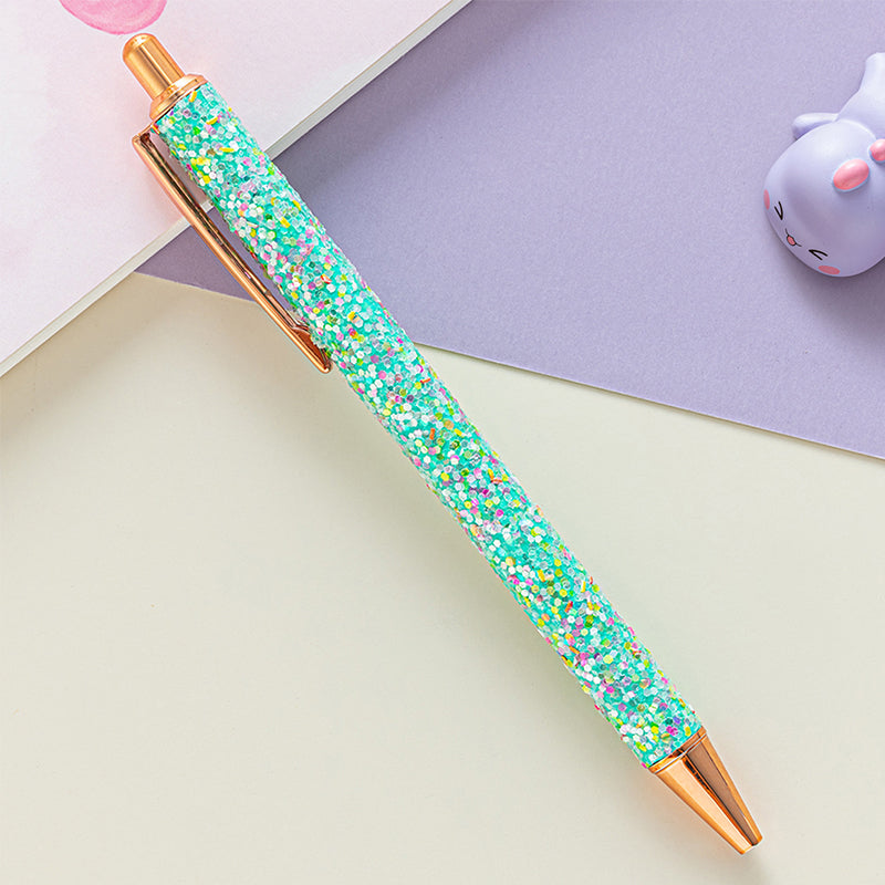 PU Leather Sequin Press Pen