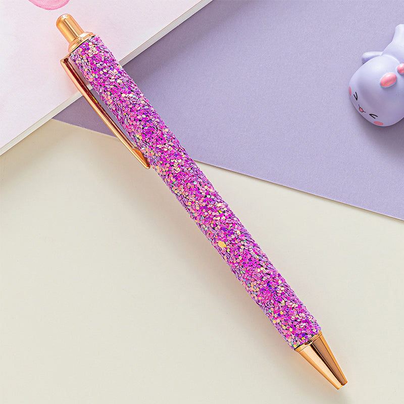 PU Leather Sequin Press Pen